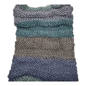 Handmade knitted infinity scarf